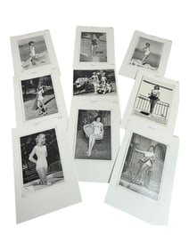 Original Black & White Vintage 1950s Pin Up Girl Photo Lot