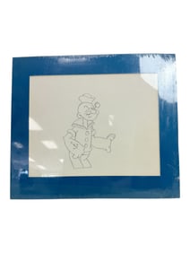 Animation Art Hanna Barbera Popeye The Salior Man Pencil on Paper Cel