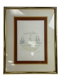 Vintage Salvador Dali Lithograph signed in pencil 135/275