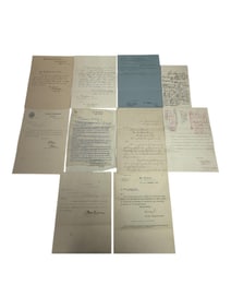 US Military Army WWI Letter War Department Papers Sergant Howard Irving
