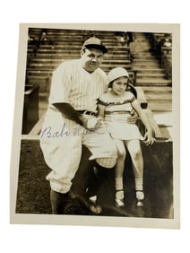 Vintage Photo Babe Ruth Signed Photograph