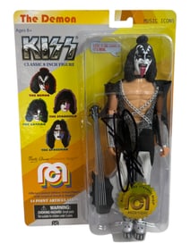 Vintage Gene Simmons The Demon Action Figure Toy Signed 2018