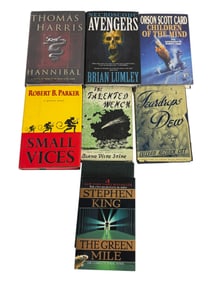 Hard Cover Vintage book Lot Thomas Harris Hannibal and more