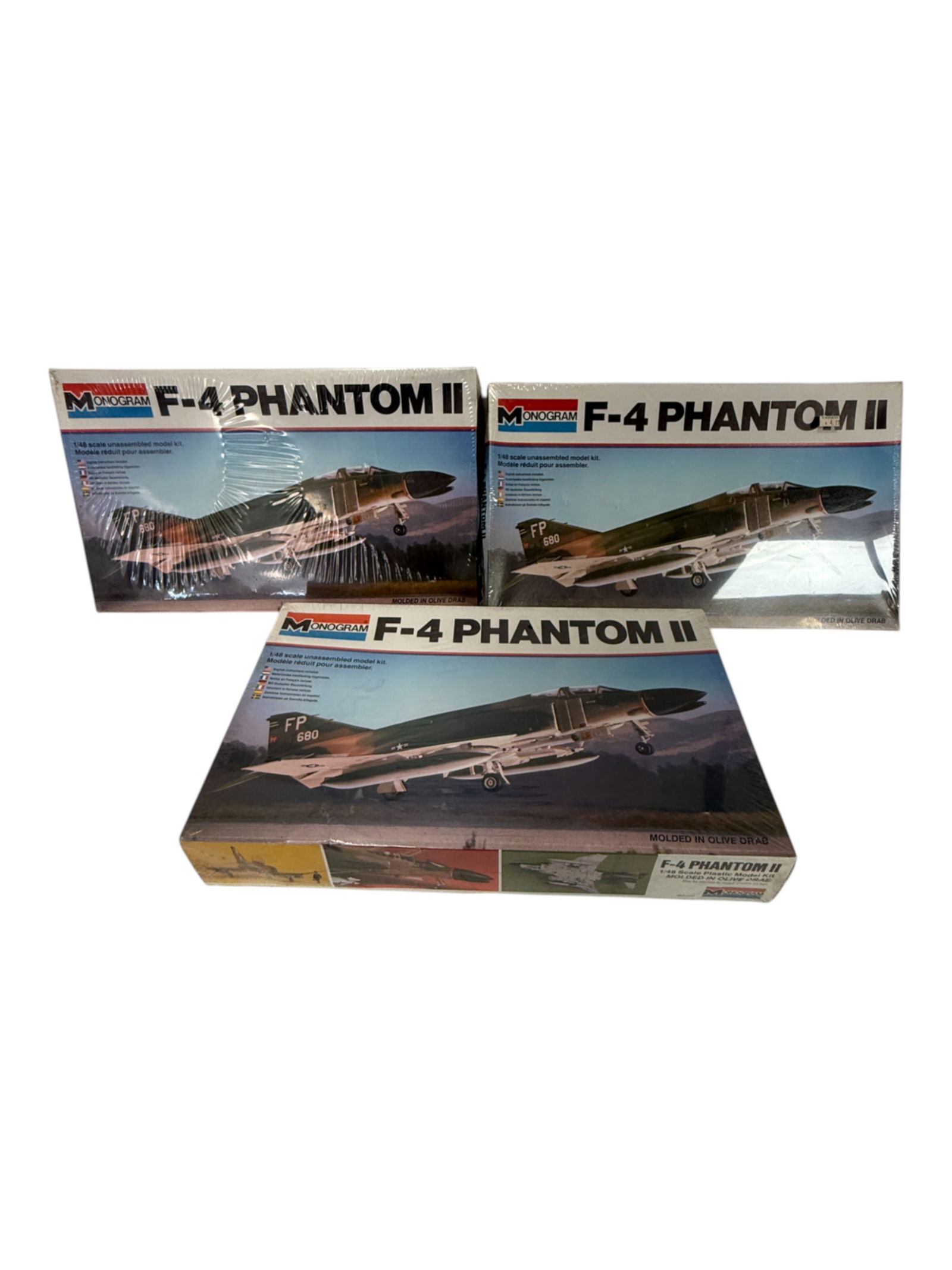 Vintage Toy Model Airplane Monogram Sealed f-4 Phantom II: Vintage Toy Model Airplane Monogram Sealed f-4 Phantom II