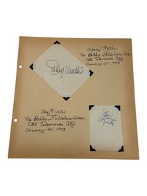 Vintage Hollywood Actor Signed Autograph Johnny Mathis