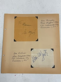 Vintage Hollywood Actor Signed Autograph