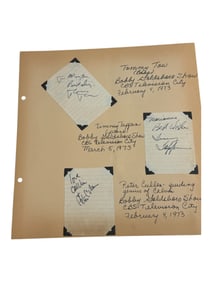 Vintage Hollywood Actor Signed Autograph
