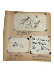 Vintage Hollywood Actor Signed Autograph
