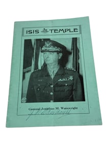 Isis Temple Masonic Program 1946 Signed J. M. Wainwright