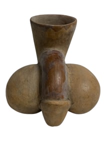 Antique African Fertility god Offering Vessel