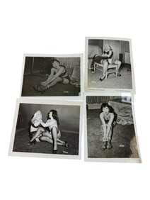 Bettie Page Pin-up Irving Klaw Vintage Rare B&W 1950s Bondage 4x5 Photograph Collection