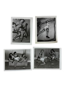 Bettie Page Pin-up Irving Klaw Vintage Rare B&W 1950s Bondage 4x5 Photograph Collection