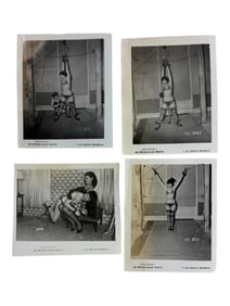 Bettie Page Pin-up Irving Klaw Vintage Rare B&W 1950s Bondage 4x5 Photograph Collection