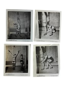 Bettie Page Pin-up Irving Klaw Vintage Rare B&W 1950s Bondage 4x5 Photograph Collection