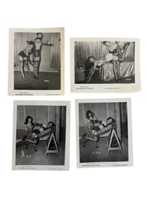 Bettie Page Pin-up Irving Klaw Vintage Rare B&W 1950s Bondage 4x5 Photograph Collection
