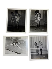 Bettie Page Pin-up Irving Klaw Vintage Rare B&W 1950s Bondage 4x5 Photograph Collection