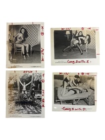 Bettie Page Pin-up Irving Klaw Vintage Rare B&W 1950s Bondage 4x5 Photograph Collection