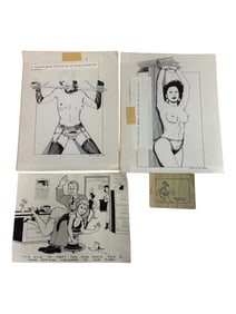 Vintage Erotica Comic Book Cartoon Art Lot