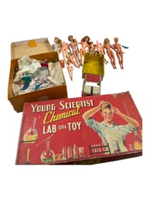 1950-60 Vintage Barbies Metal Truck Young Scientist Chemical Lab
