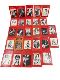 Vintage erotic nude adult book collection lot 30 books