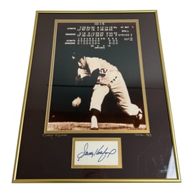 Vintage Photograph Sandy Koufax Signature 1963 with COA from Mark Reuben Gallery Size 16.25 x 20.25