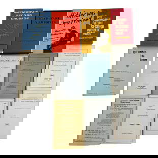 WWII Adolf Hitler Axis Powers Historical Book Lot: WWII Adolf Hitler Axis Powers Historical Book Lot