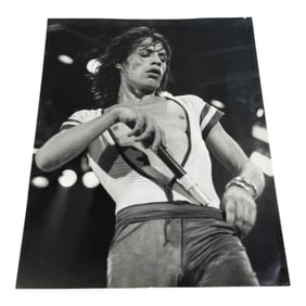 Bill Hale - Original B&W Photograph of Mick Jagger of The Rolling Stones