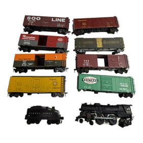 Vintage Collectible Train Toy Wagon Collection Lot