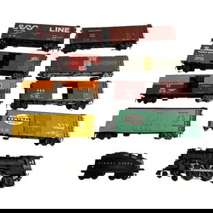 Vintage Collectible Train Toy Wagon Collection Lot: Vintage Collectible Train Toy Wagon Collection Lot