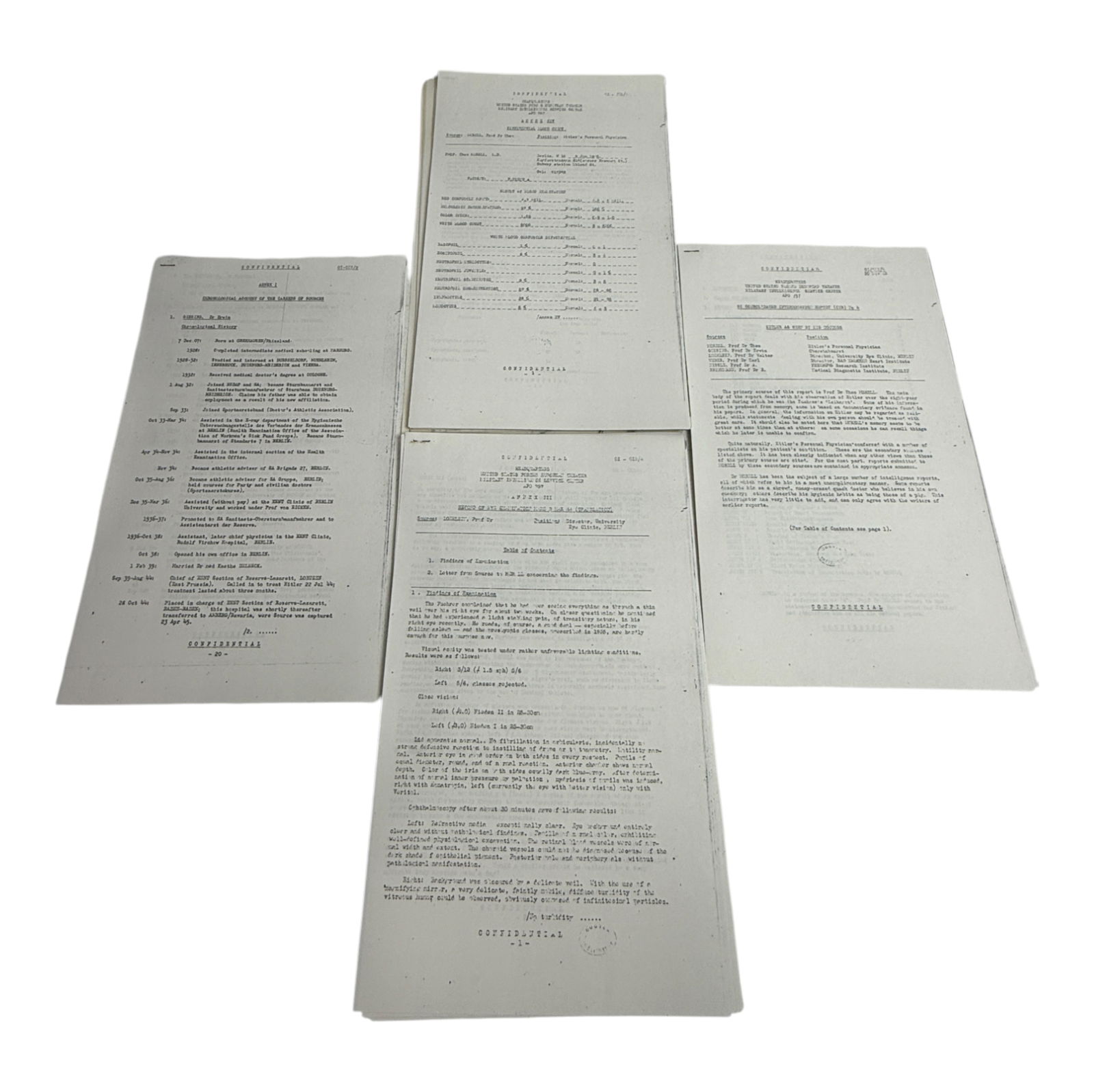 ADOLF HITLER US Government Top Secret Declassified Document Lot Collection: ADOLF HITLER US Government Top Secret Declassified Document Lot Collection. The documents are vintage government copies. NOTE: Los Angeles Estate Auction, as the seller of War memorabilia, would like