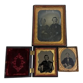 Antique Ambrotype Photo Lot