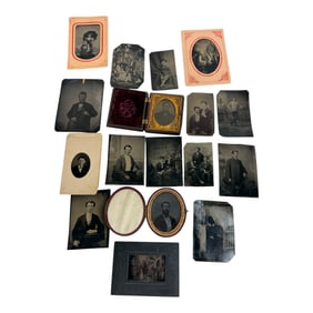 Antique Tin Type Photo Lot