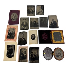 Antique Tin Type Photo Lot