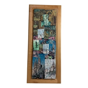 Vintage Mixed-Media Signed William D Laculla Artwork