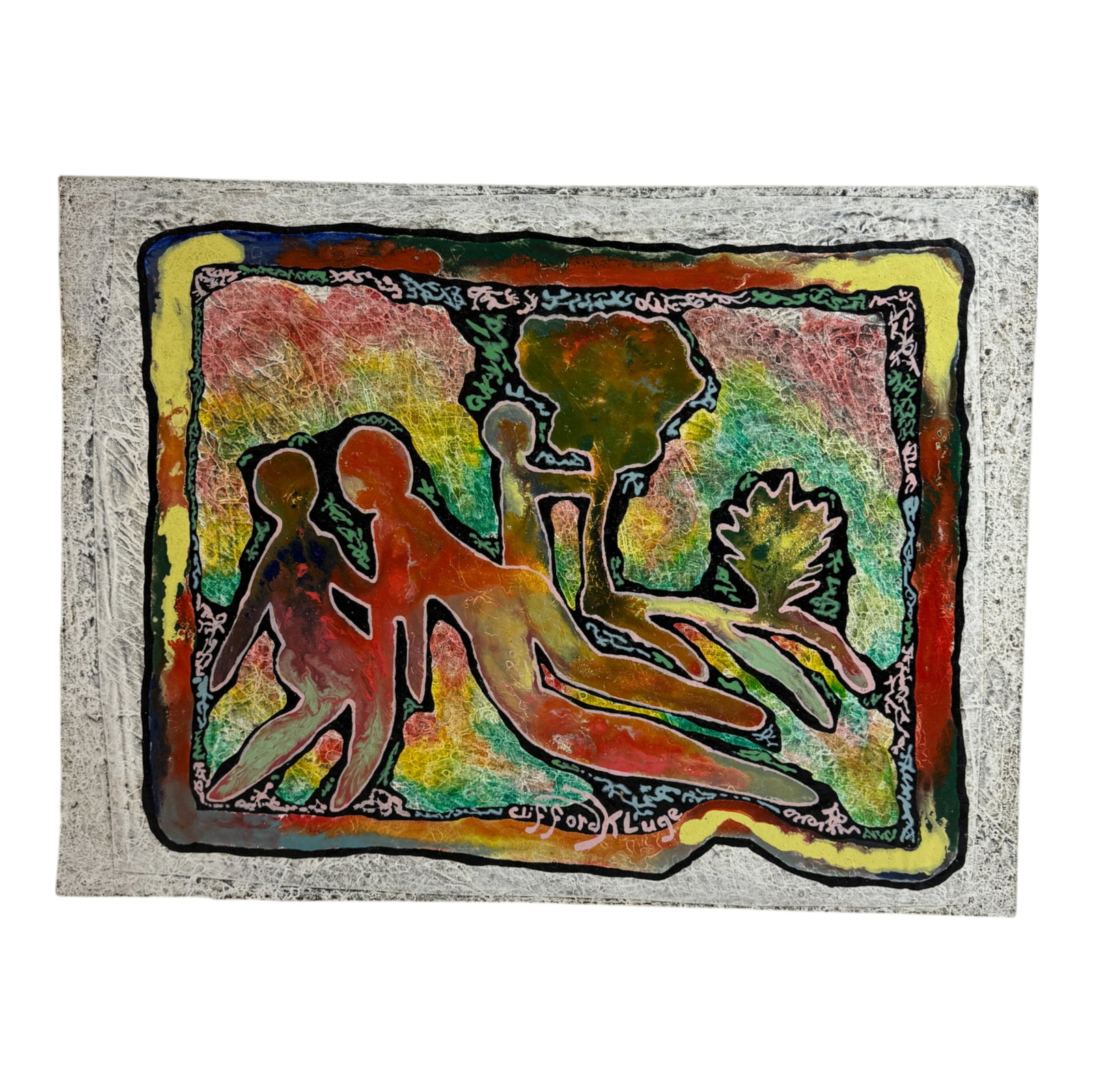 Vintage Clifford Kluge Identifying Painting On Board: Vintage Clifford Kluge Identifying Painting On Board 18 in x 24 in