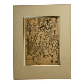 Antique Rudolf Schlicter Lithograph From Dance(Tanz)