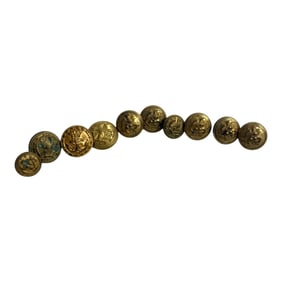 Antique Military War Buttons