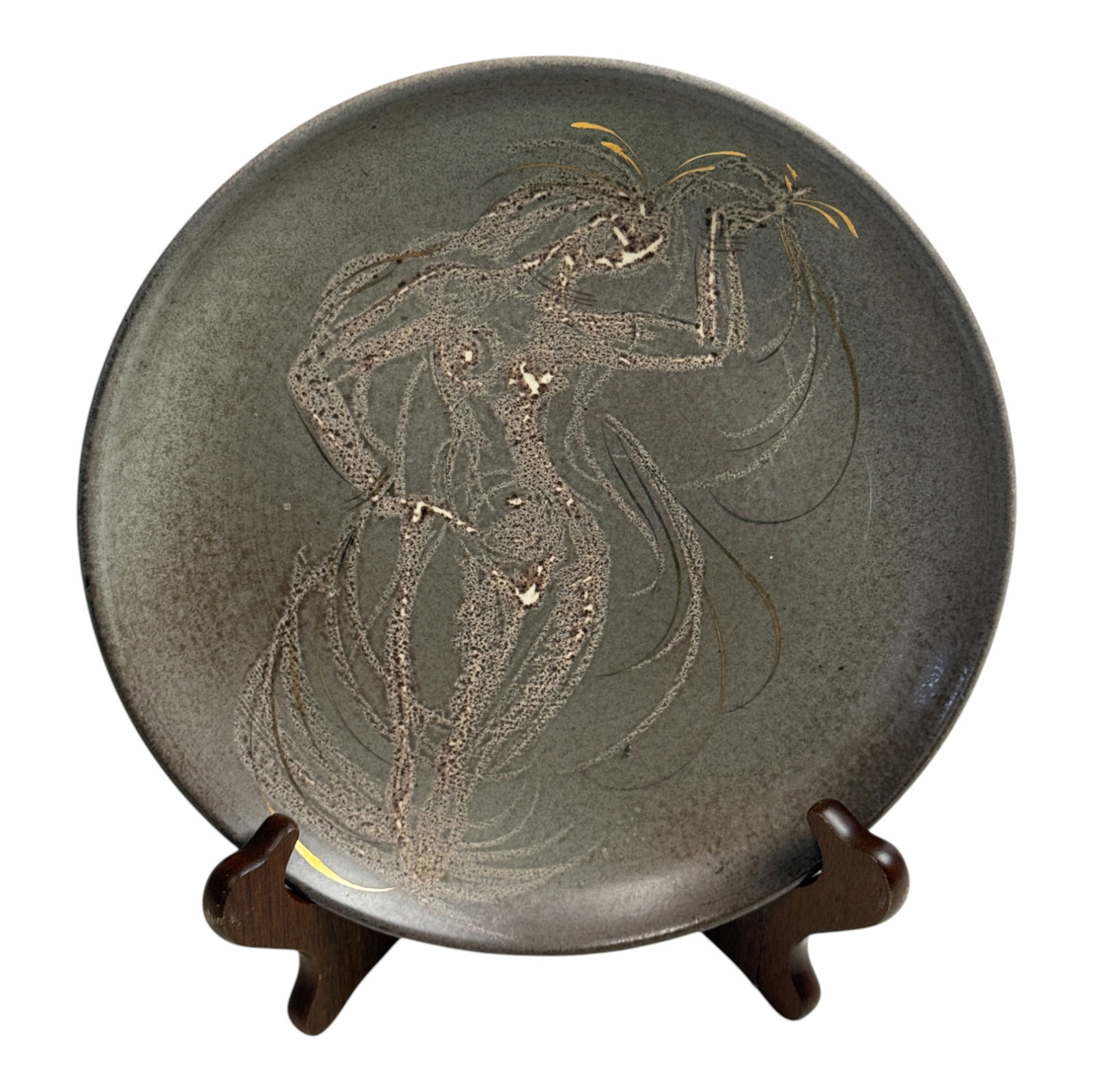 Sasha Brastoff Pottery Plate 1917-1993: Sasha Brastoff Pottery Plate 1917-1993 plate 9 in