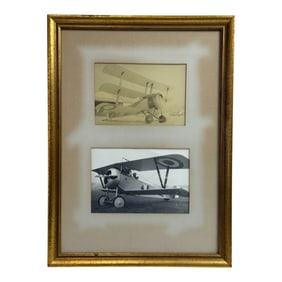 Antique Original framed Airplane Photos