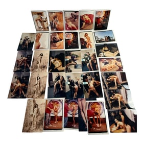 Vintage Color Photos Behind the Scene Modeling