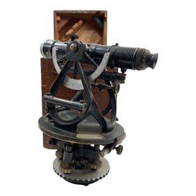 Vintage W. & L. E. Gurley Troy N.Y. PAT 1916 - 28806 Theodolite W/ Original Box