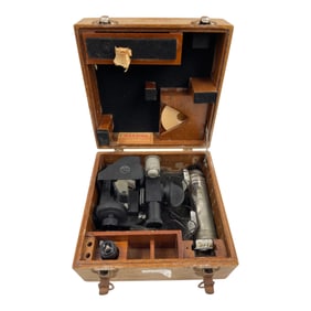 Vintage WWII US Army Air Force A-10 AF-42 Sextant W/ Original Box