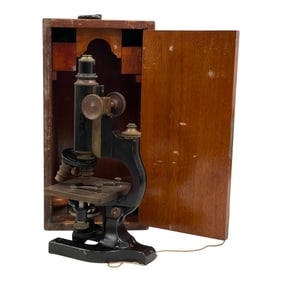 Antique Spencer Lens Co. Microscope in Wooden Case