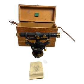 Vintage David White Co. Surveyors Transit with Original Box