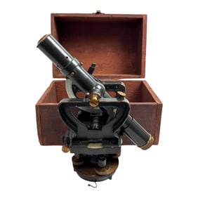 Surveyor Vintage Brass Transit Dietzgen with Case