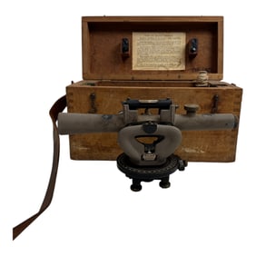 Vintage Telescope Theodolite w Box