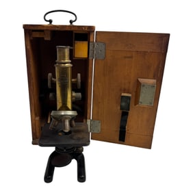 Vintage Carl Zeiss Jena Microscope Germany