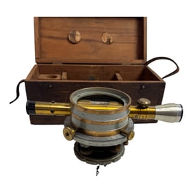 Vintage Surveying Instrument Boston Brady w Case