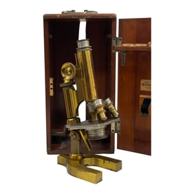 Antique Bausch & Lomb Microscope  w Box