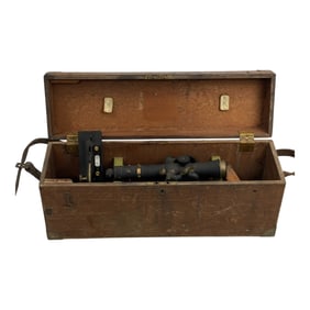 Vintage Berger Line Level and Warren Knight Sterling Transit Surveying Tool